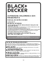 Preview for 16 page of Black & Decker HFVB315J Instruction Manual