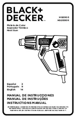 Предварительный просмотр 1 страницы Black & Decker HG2000 Instruction Manual