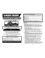 Предварительный просмотр 10 страницы Black & Decker HH2455 Instruction Manual