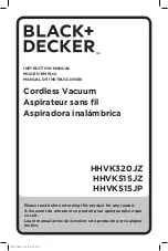 Black & Decker HHVK320JZ Instruction Manual preview