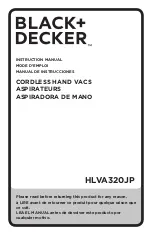 Black & Decker HLVA320JP Instruction Manual предпросмотр