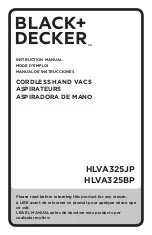 Предварительный просмотр 1 страницы Black & Decker HLVA325BP Instruction Manual