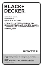 Предварительный просмотр 1 страницы Black & Decker HLWVA325J Instruction Manual