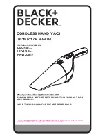 Black & Decker HNV115B series Instruction Manual предпросмотр