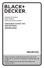 Предварительный просмотр 1 страницы Black & Decker HNVB115J Instruction Manual