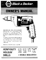 Black & Decker Holgun 1030-10 Owner'S Manual preview