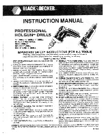 Black & Decker Holgun Series Instruction Manual preview