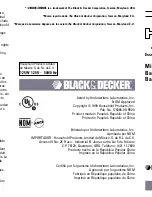Preview for 2 page of Black & Decker Home Essentials MX20 Use And Care Book Manual