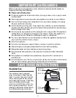 Preview for 2 page of Black & Decker Home Essentials MX40 Use And Care Book Manual