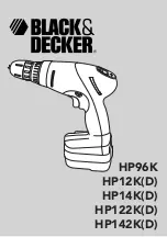 Preview for 1 page of Black & Decker HP122K(D) Manual