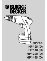 Preview for 1 page of Black & Decker HP122K Instruction Manual