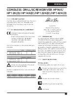 Preview for 7 page of Black & Decker HP122K Instruction Manual