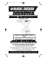 Предварительный просмотр 22 страницы Black & Decker HP18V Instruction Manual