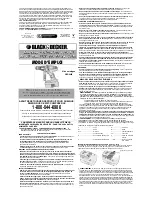 Preview for 3 page of Black & Decker HPD2402 Instruction Manual