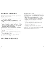 Preview for 2 page of Black & Decker HS1050 Use And Care Book Manual