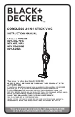 Black & Decker HSVJ415JMFE Instruction Manual preview