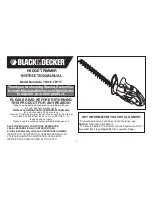 Black & Decker HT18 Instruction Manual preview