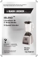 Black & Decker iBLEND BLP5601KT Use And Care Book Manual предпросмотр