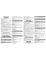 Preview for 1 page of Black & Decker IR34V Safety Instruction