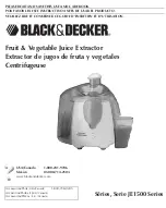 Предварительный просмотр 1 страницы Black & Decker JE1500 Series User Manual