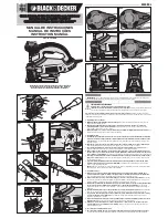 Preview for 1 page of Black & Decker JS700K Line PRO Instruction Manual