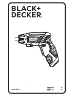 Preview for 1 page of Black & Decker KC4815Z Instructions Manual