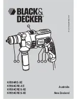 Black & Decker KR504RE-XE User Manual предпросмотр