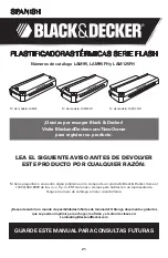 Preview for 21 page of Black & Decker LAM125FH Manual