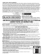 Preview for 2 page of Black & Decker LBX36 Instruction Manual