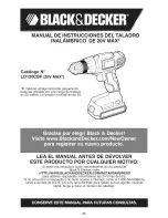 Preview for 26 page of Black & Decker LD120CBF Instruction Manual