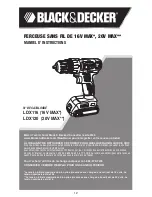 Preview for 12 page of Black & Decker LDX116 Instruction Manual