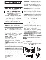 Black & Decker LE750 Instruction Manual preview
