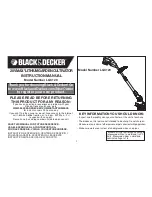 Preview for 1 page of Black & Decker LGC120 Instruction Manual