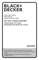 Black & Decker LHT218C1 Instruction Manual предпросмотр