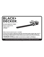 Предварительный просмотр 12 страницы Black & Decker LHT2220 Instruction Manual