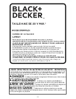 Предварительный просмотр 11 страницы Black & Decker LHT321 Instruction Manual