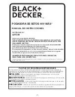 Предварительный просмотр 25 страницы Black & Decker LHT341 Instruction Manual