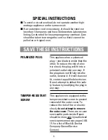 Preview for 3 page of Black & Decker Light 'n Easy F495SA Use And Care Book Manual