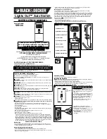 Preview for 1 page of Black & Decker Lights Out 90539953 Instruction Manual