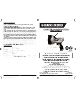 Preview for 6 page of Black & Decker LIONHALBCA Instruction Manual