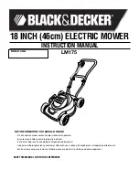 Preview for 1 page of Black & Decker LM175 Instruction Manual