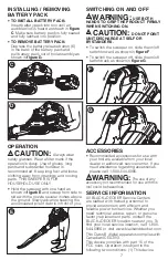 Preview for 7 page of Black & Decker LSW40 Instruction Manual