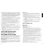 Preview for 3 page of Black & Decker M01211SBC Use And Care Book Manual