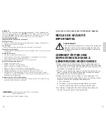 Preview for 9 page of Black & Decker M01211SBC Use And Care Book Manual