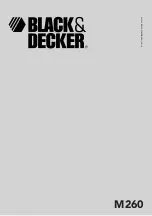 Black & Decker M260 User Manual preview