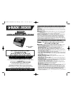 Preview for 8 page of Black & Decker Marine Battery Instruction Manual