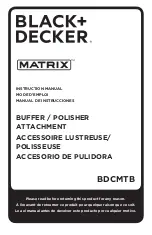 Black & Decker MATRIX BDCMTB Instruction Manual preview