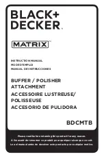 Preview for 1 page of Black & Decker MATRIX BDCMTB Instruction Manual