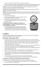 Preview for 22 page of Black & Decker MCH14 Use And Care Manual