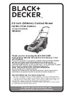 Preview for 1 page of Black & Decker MM2000 Instruction Manual